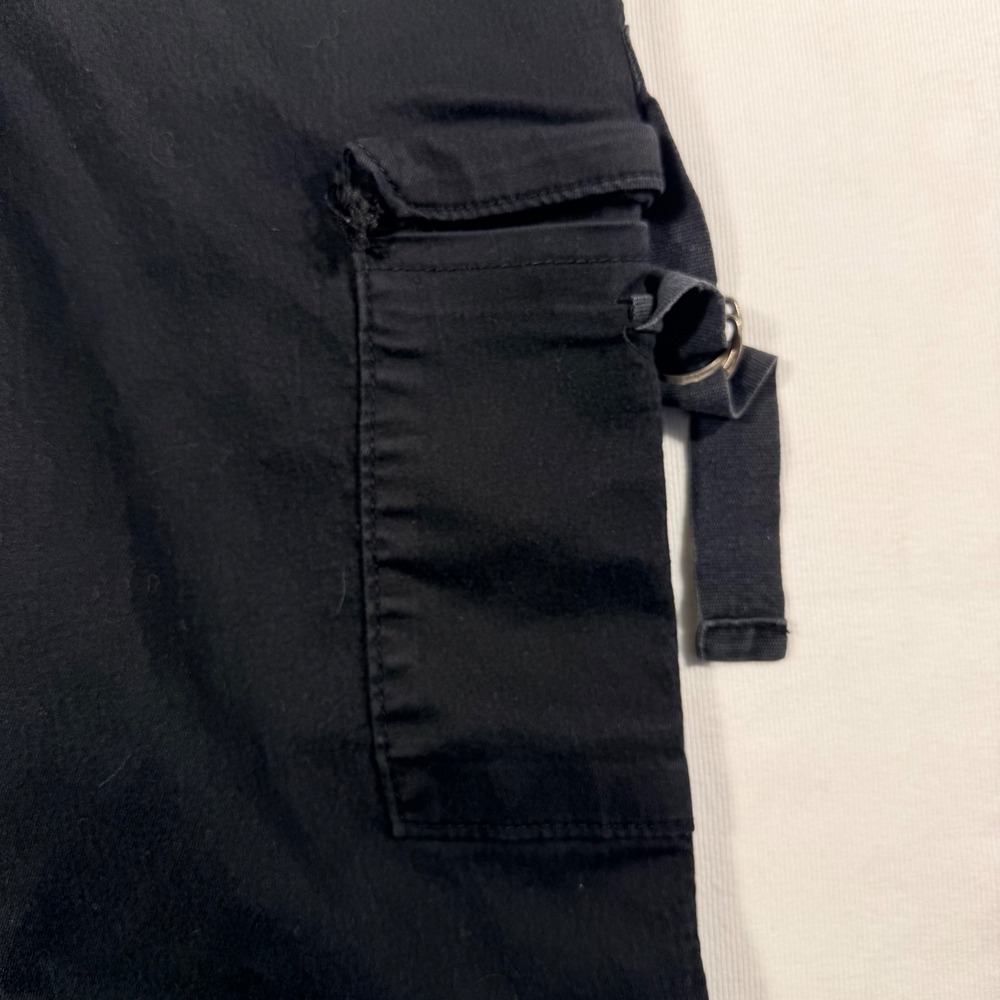 Telepatia Cargo Jogger Pants Size 5/27 Black Utility Goth Gorp dark Streetwear - Picture 8 of 15